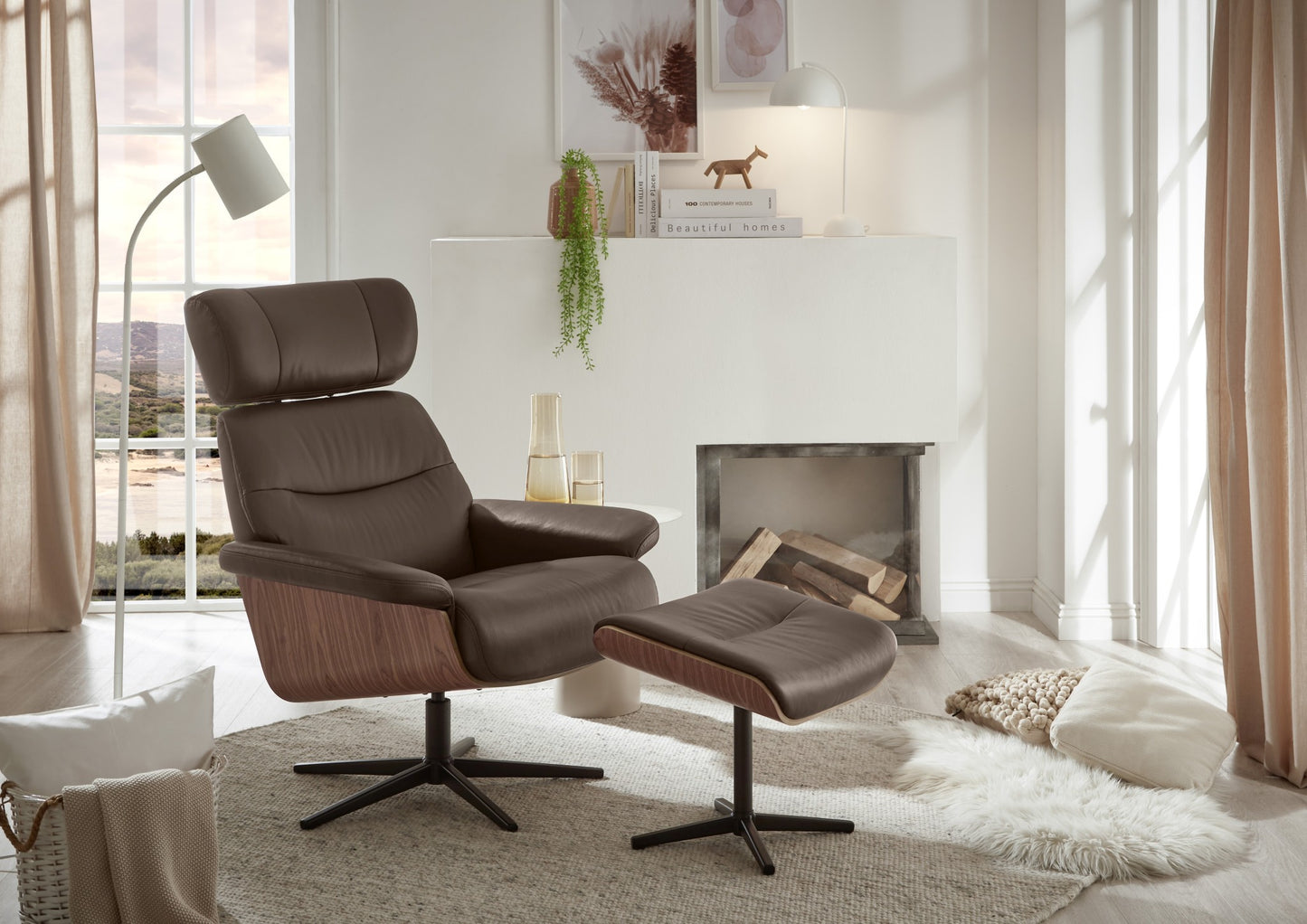 MANILA Loungesessel inkl. Hocker