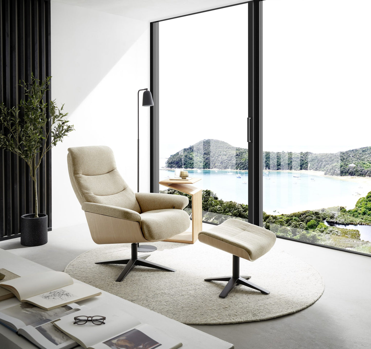 AMASRA Loungesessel inkl. Hocker