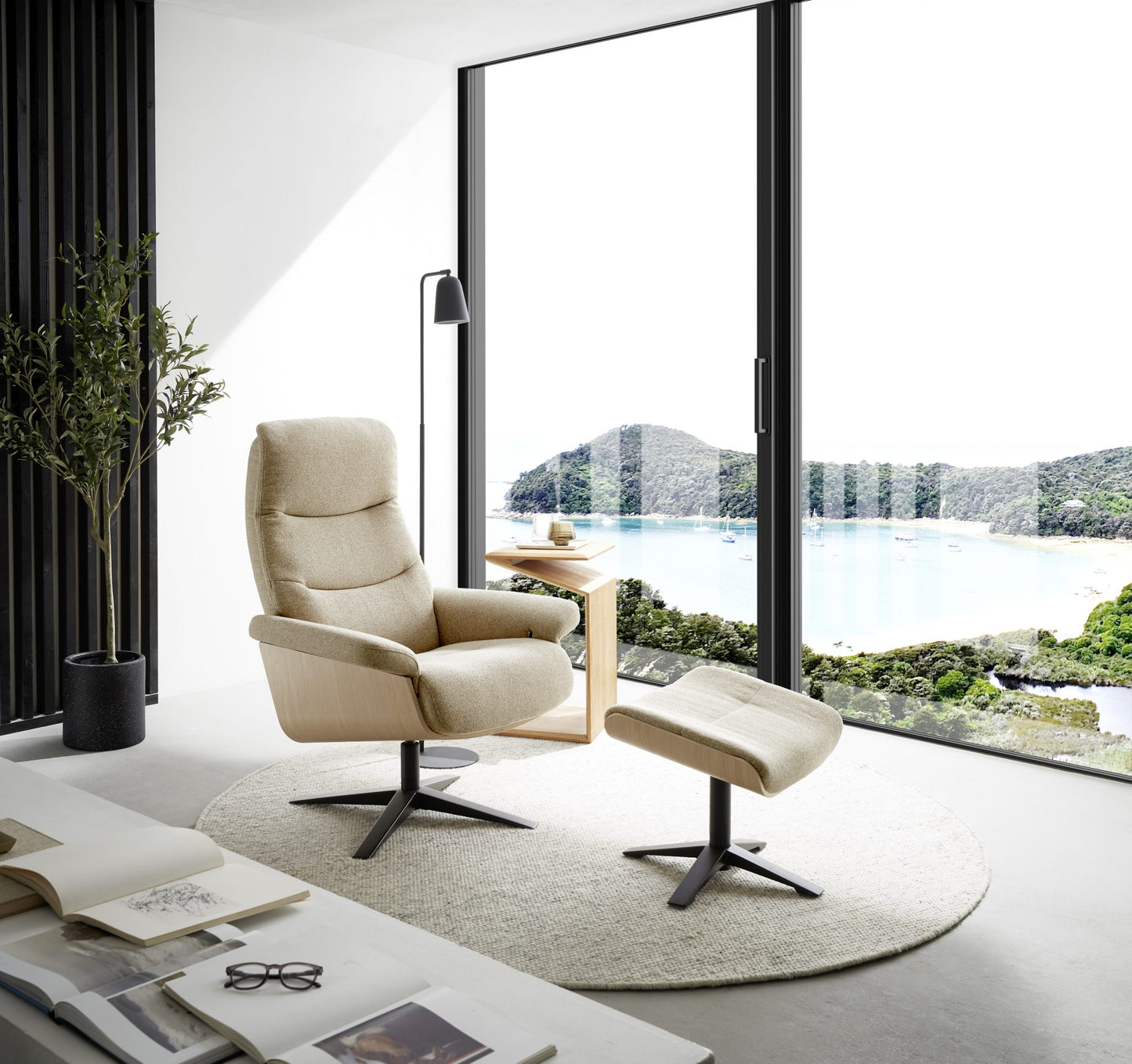 AMASRA Loungesessel inkl. Hocker