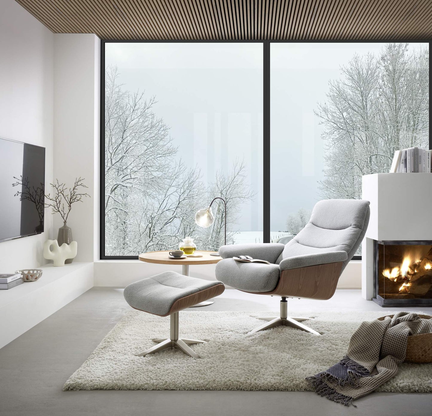 AMASRA Loungesessel inkl. Hocker