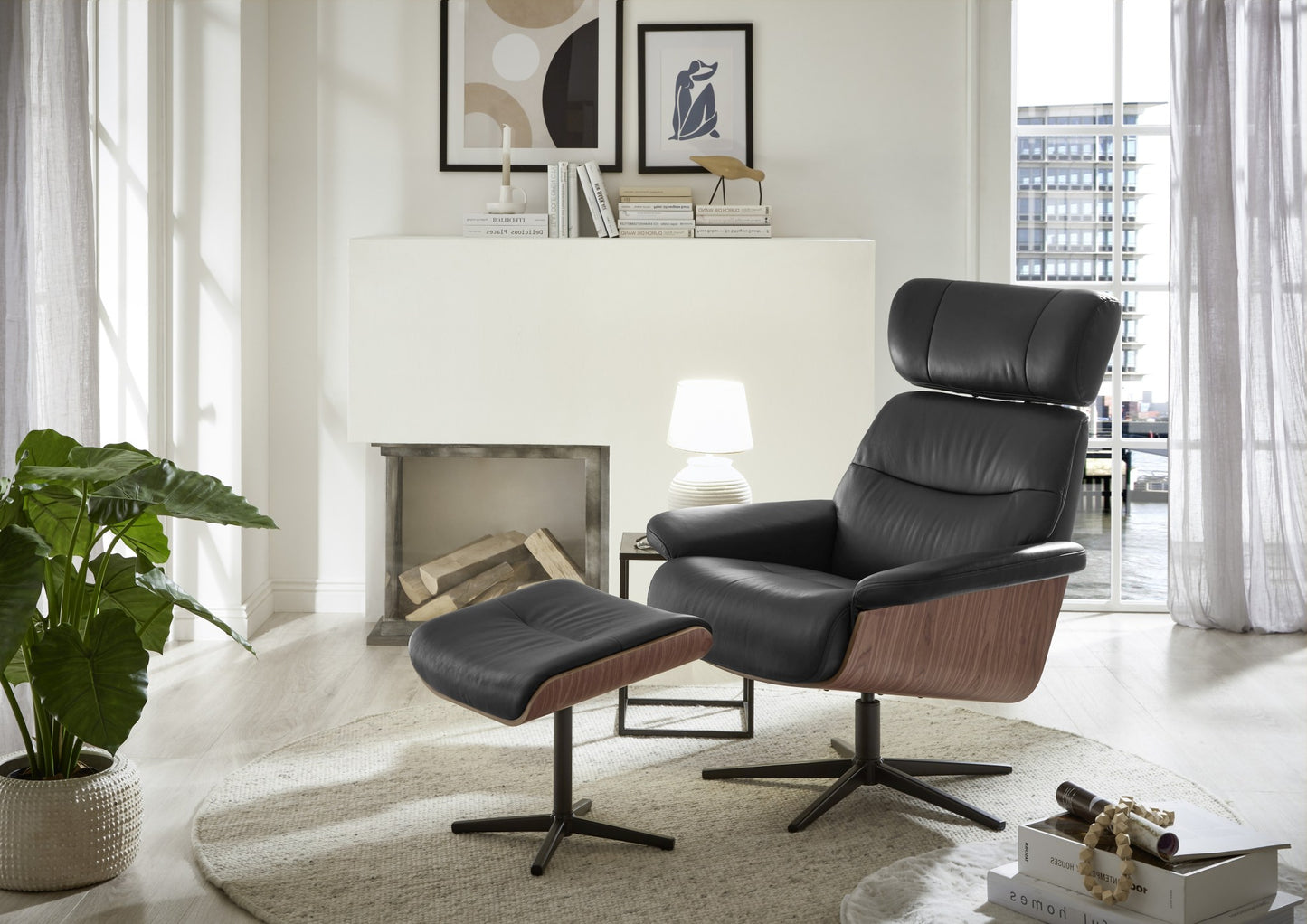 MANILA Loungesessel inkl. Hocker